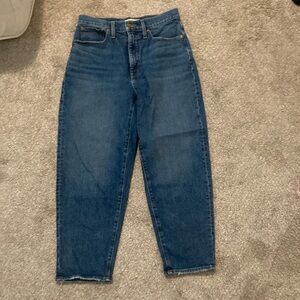 Madewell high rise Barrel Jean - size 28